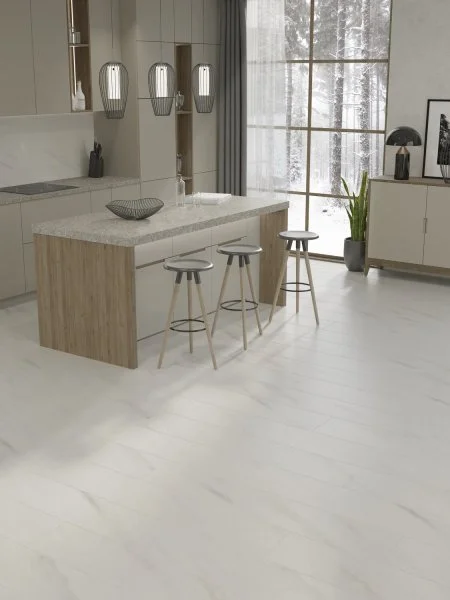 Ламинат Egger PRO 8/33 4V Large Aqua+ Мрамор Леванто белый EPL245 в Миассе