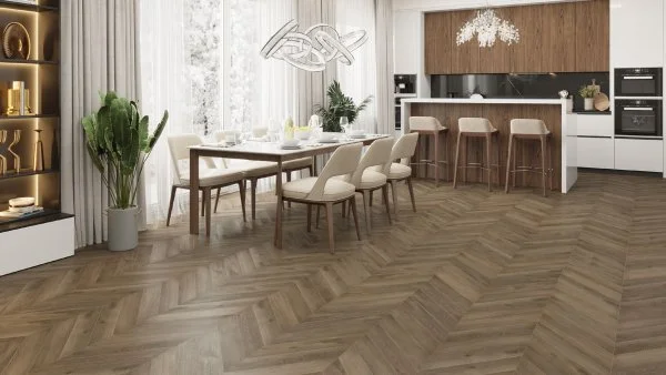 Кварц-виниловая плитка Alpine Floor Chevron Дуб Насыщенный ECO 20-4 (2,5 мм. 43 класс) в Миассе