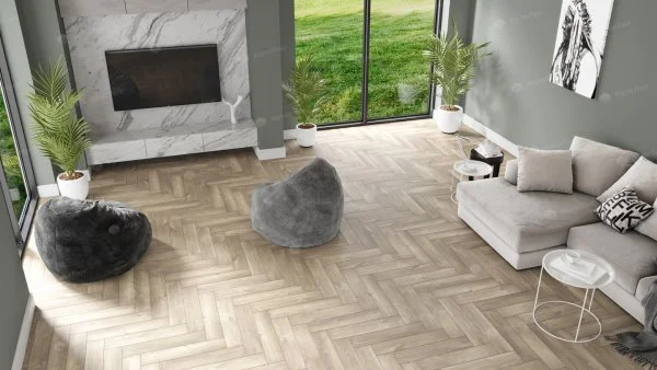 Кварц-виниловая плитка Alpine Floor Parquet Дуб Натуральный Отбеленный ЕСО 16-5 2.5 мм. 43 класс в Миассе