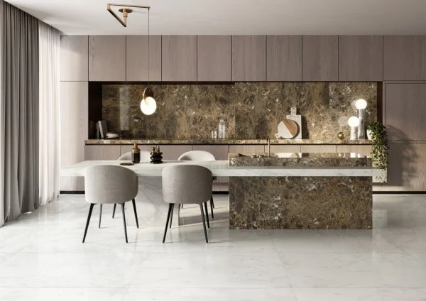 Керамогранит Italon Шарм Делюкс Бьянко Микеланджело 60х120 (Паттинированная и реттифицированная) в Миассе