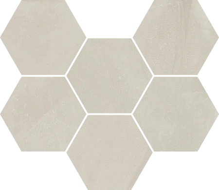 Керамогранит Italon Континуум Пьюр Мозаика Гексагон (Натуральная 25х29) в Миассе
