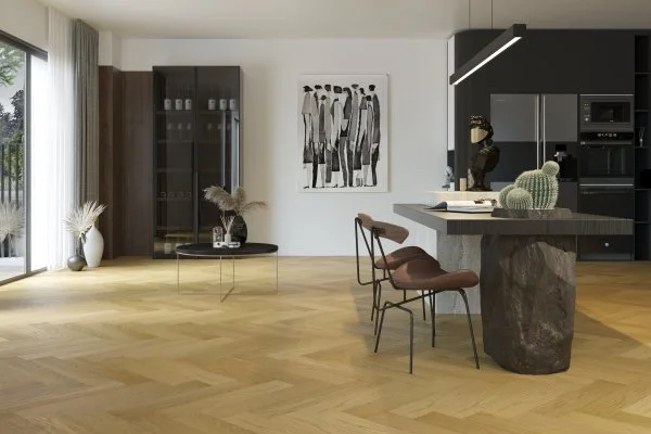 Паркетная доска Quartz Parquet Английская Ёлка Дуб Медовый Раф 33-463 в Миассе