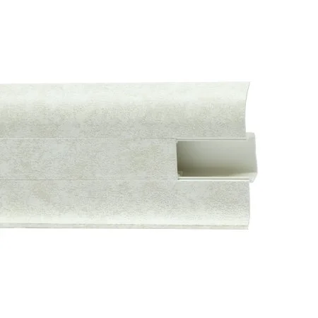 Пластиковый плинтус Royce №860 Белый Кварц (58х22х2200мм) в Миассе
