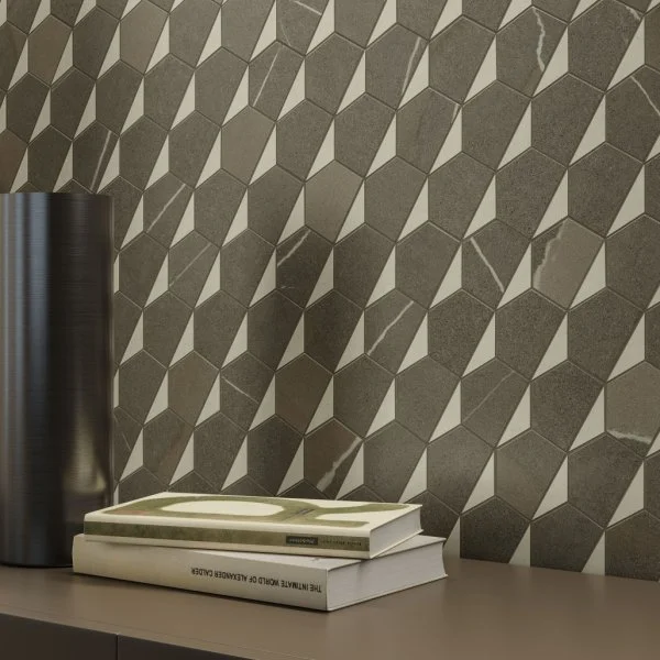 Керамогранит Italon Метрополис Мозаика Гексакон Ворм 25.4x31 (Натуральная) в Миассе