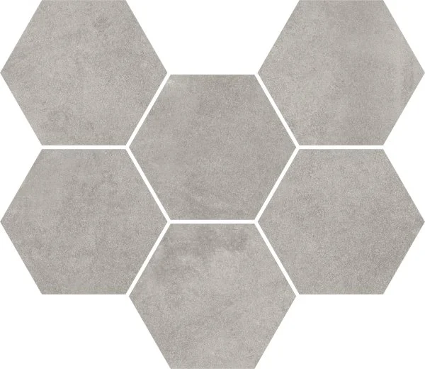 Керамогранит Coliseum Экспо Грэй Мозаика Гексагон (Натуральная, 25х29) в Миассе