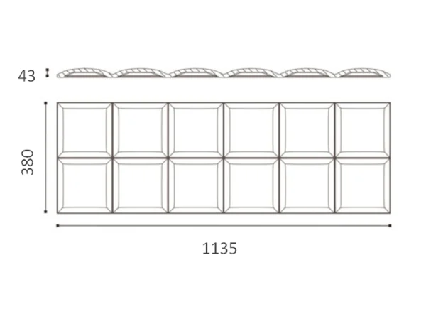 Декоративная панель NMC Arstyl Square (113.5x38x3 см) в Миассе