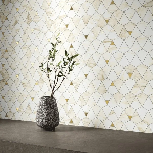 Керамогранит Italon Этернум Каррара Мозаика Вертекс 25.8х30 (Натуральная) в Миассе