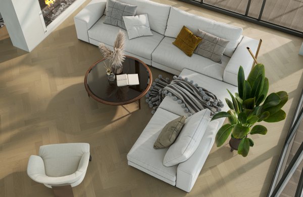 Паркетная доска Quartz Parquet Английская Ёлка Дуб Шампань 33-414 в #REGION_NAME_DECLINE_PP#